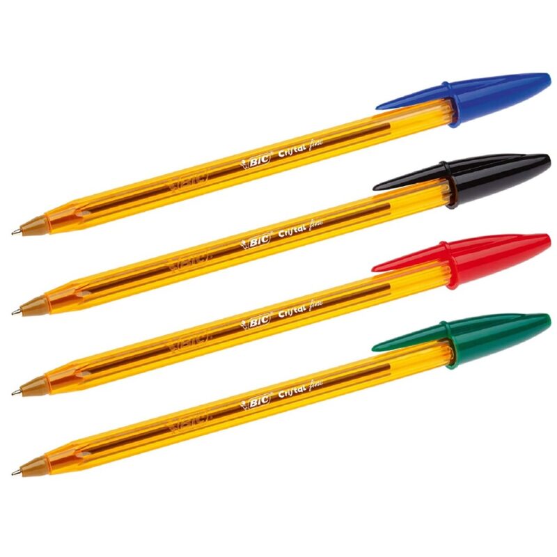 Stylo Bic jaune fine